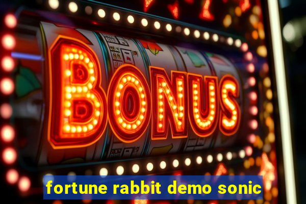 fortune rabbit demo sonic